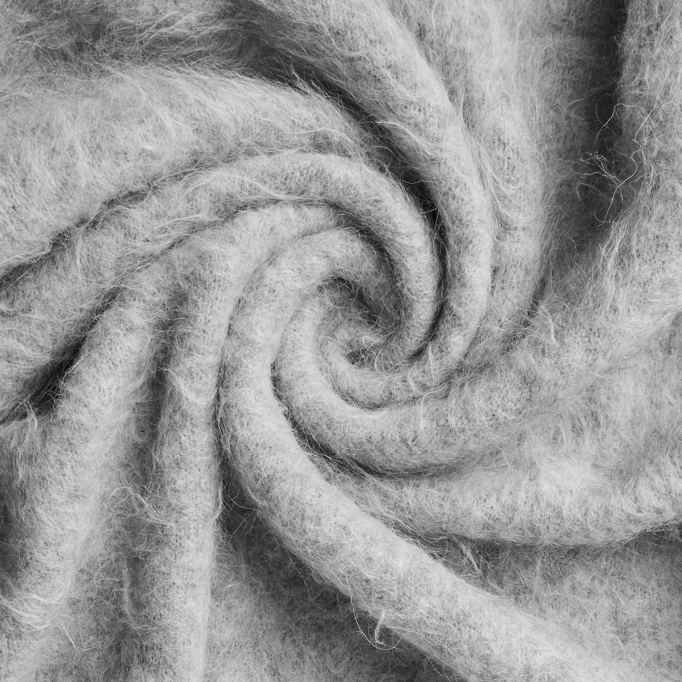 Alpaca Zip Funnel Knit Sweater - Image 5