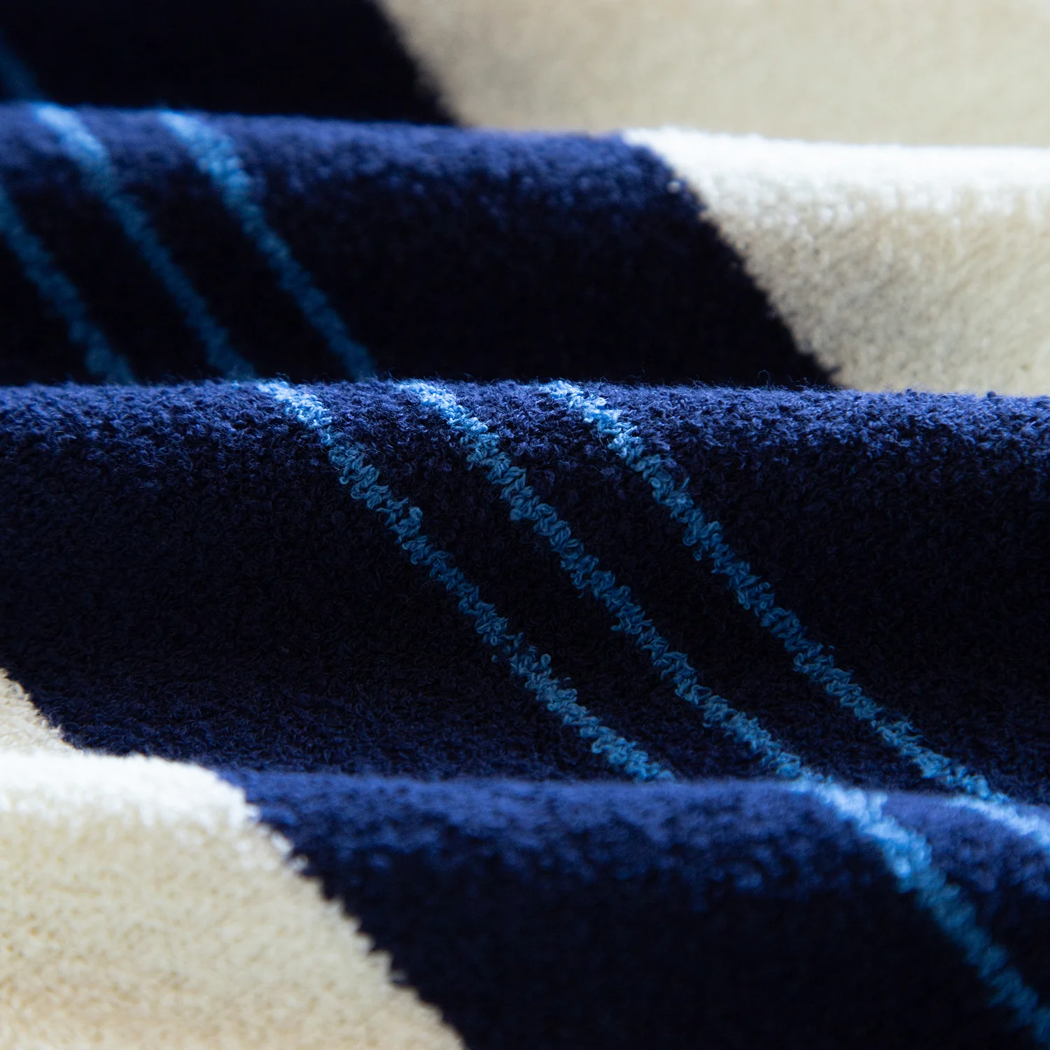 Boucle Knit Striped Sweater - Image 3