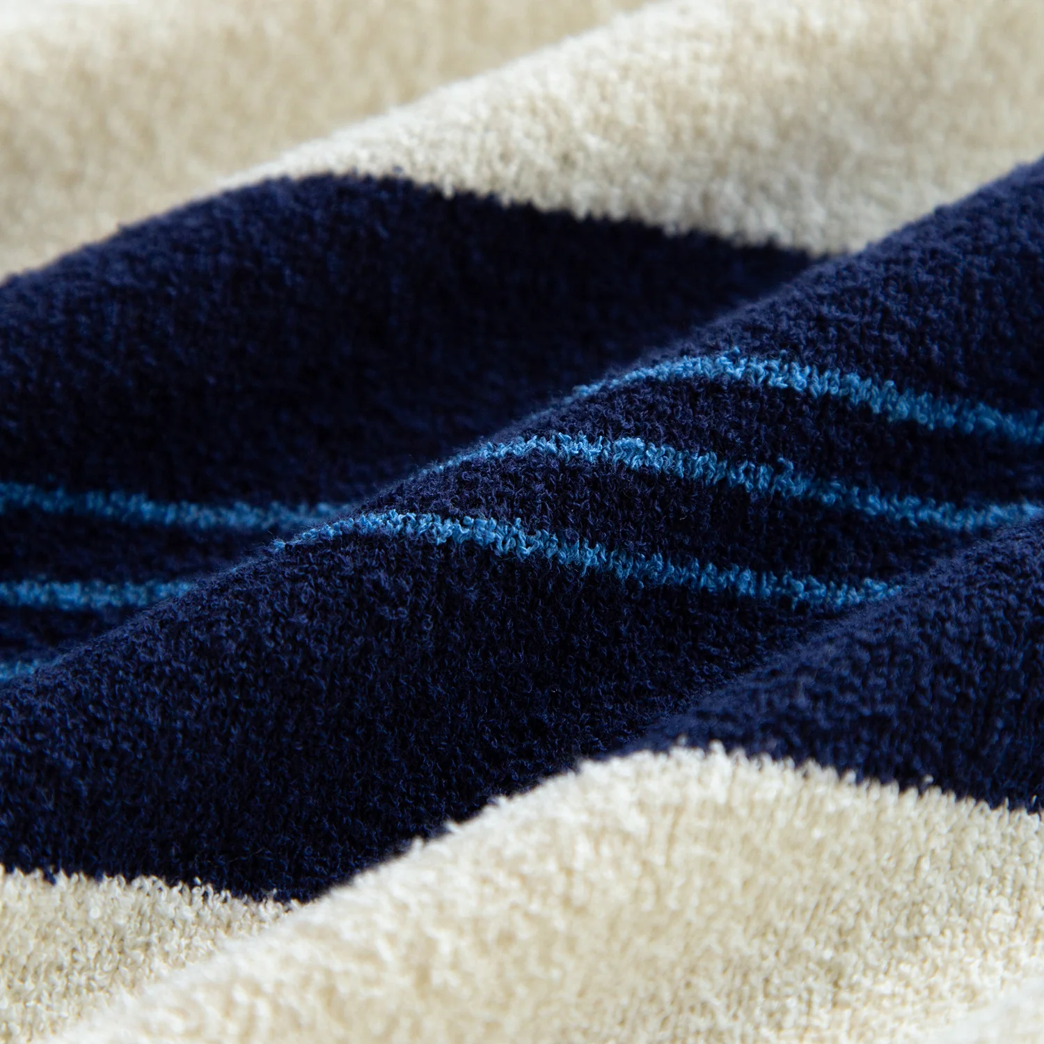 Boucle Knit Striped Sweater - Image 5