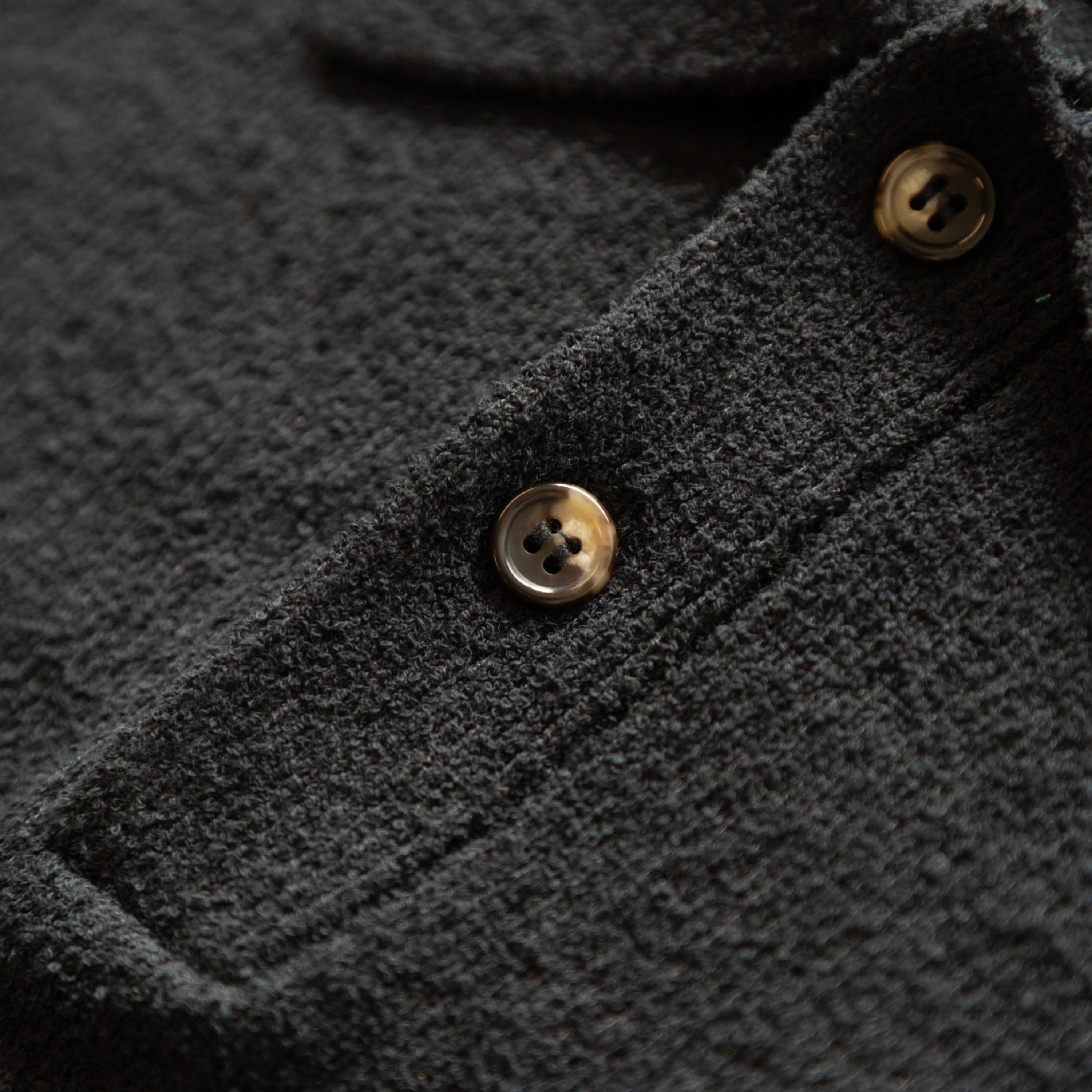 Boucle Longsleeve Polo Shirt - Image 4