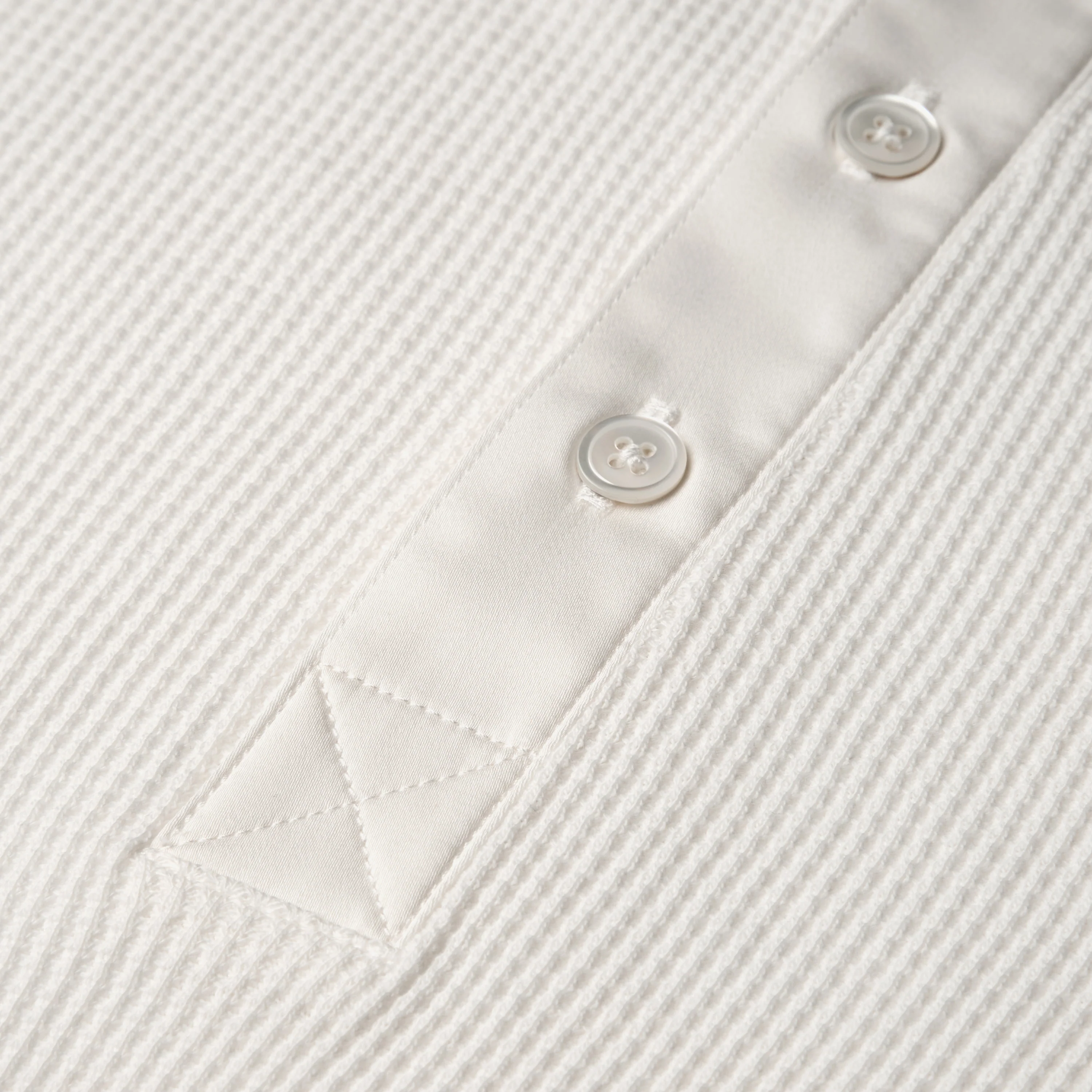 Everyday Waffle Henley Longsleeve T-Shirt - Image 11