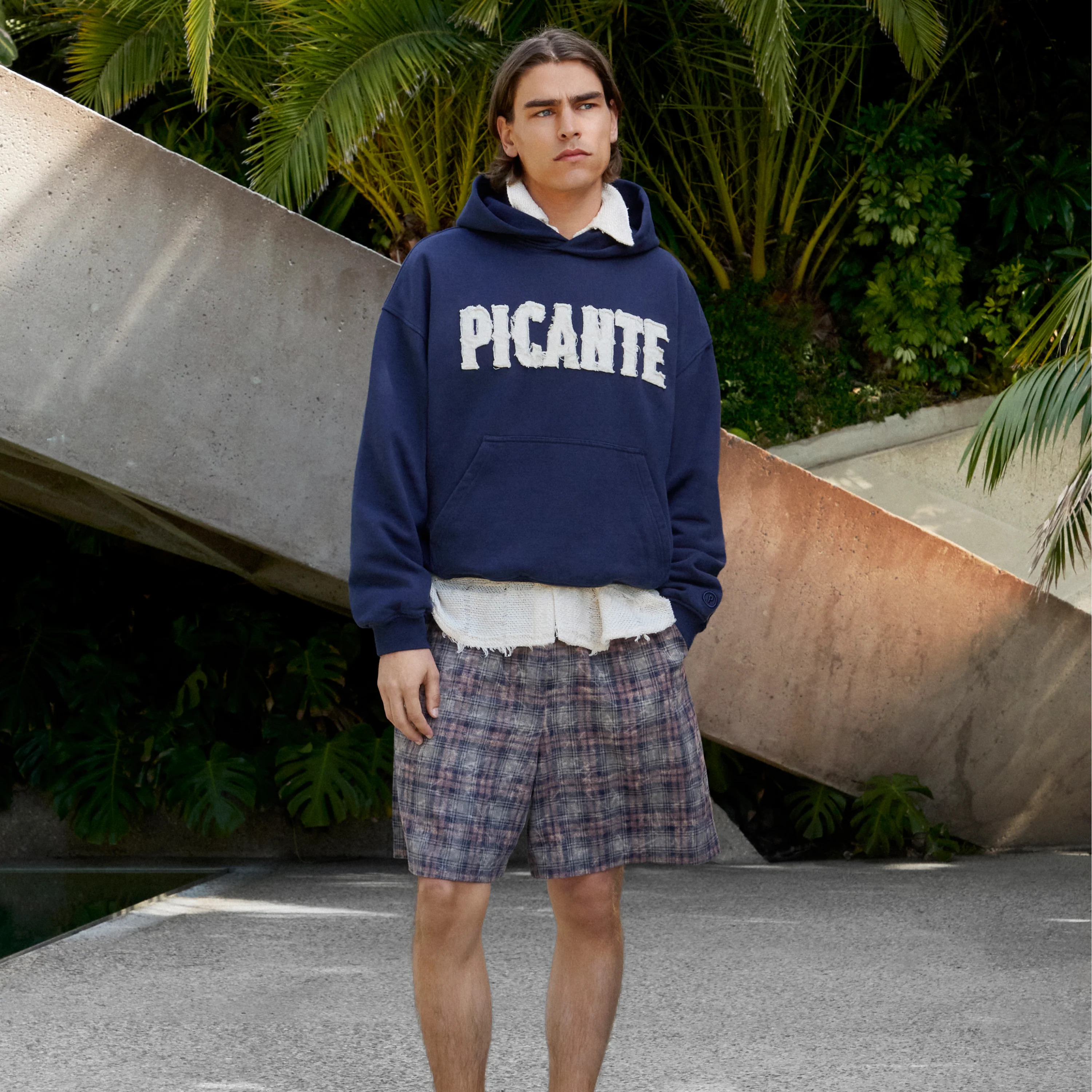 Rocco Shirting Shorts Bleached Check - Image 3