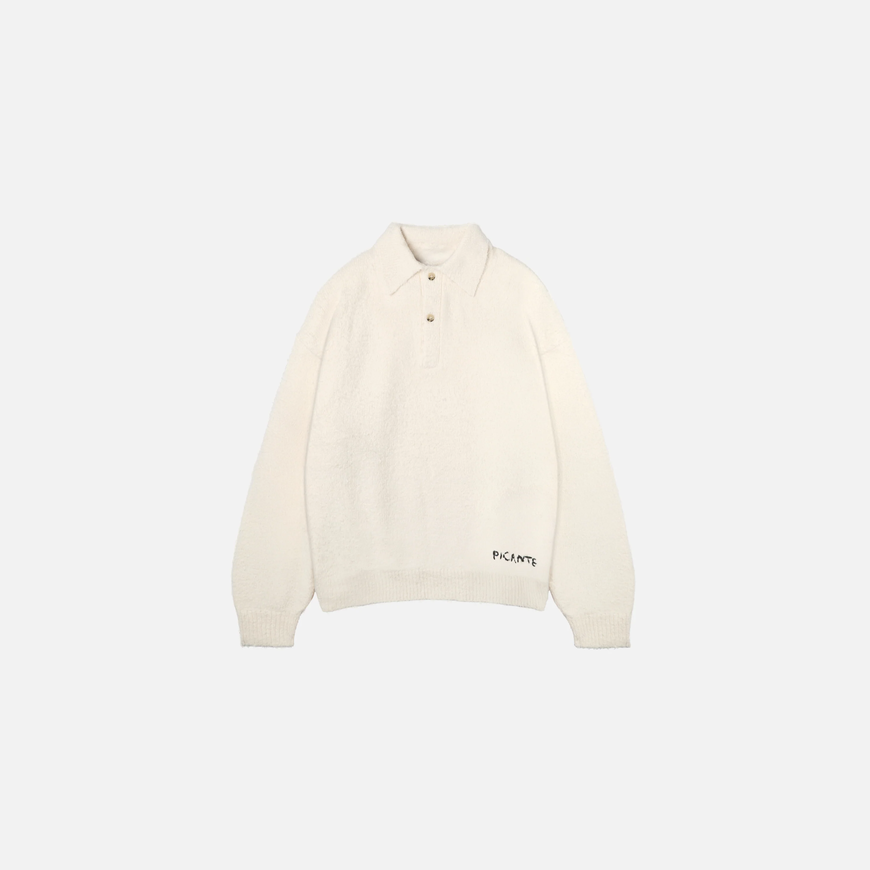 Shaggy Knit Polo