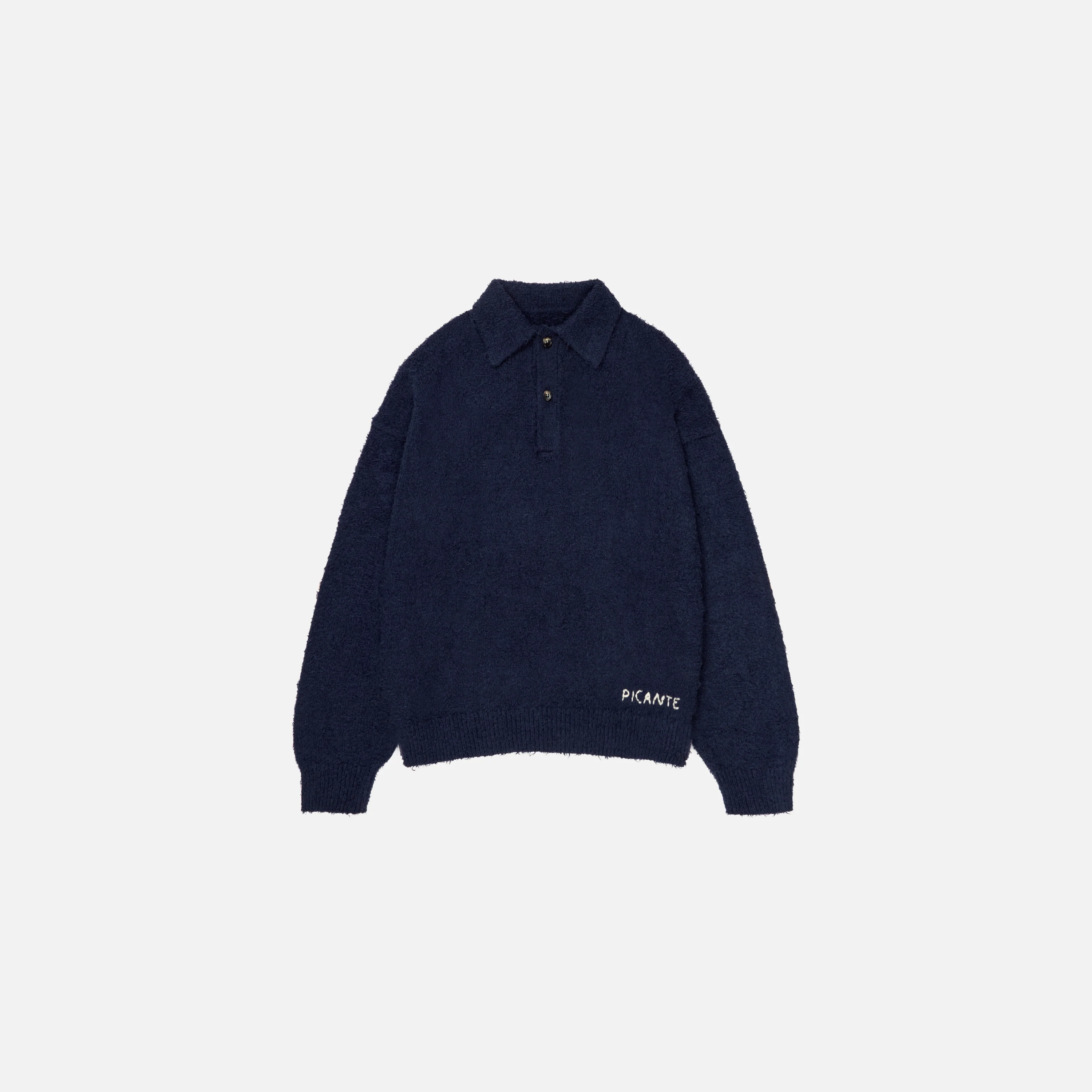 Shaggy Knit Polo