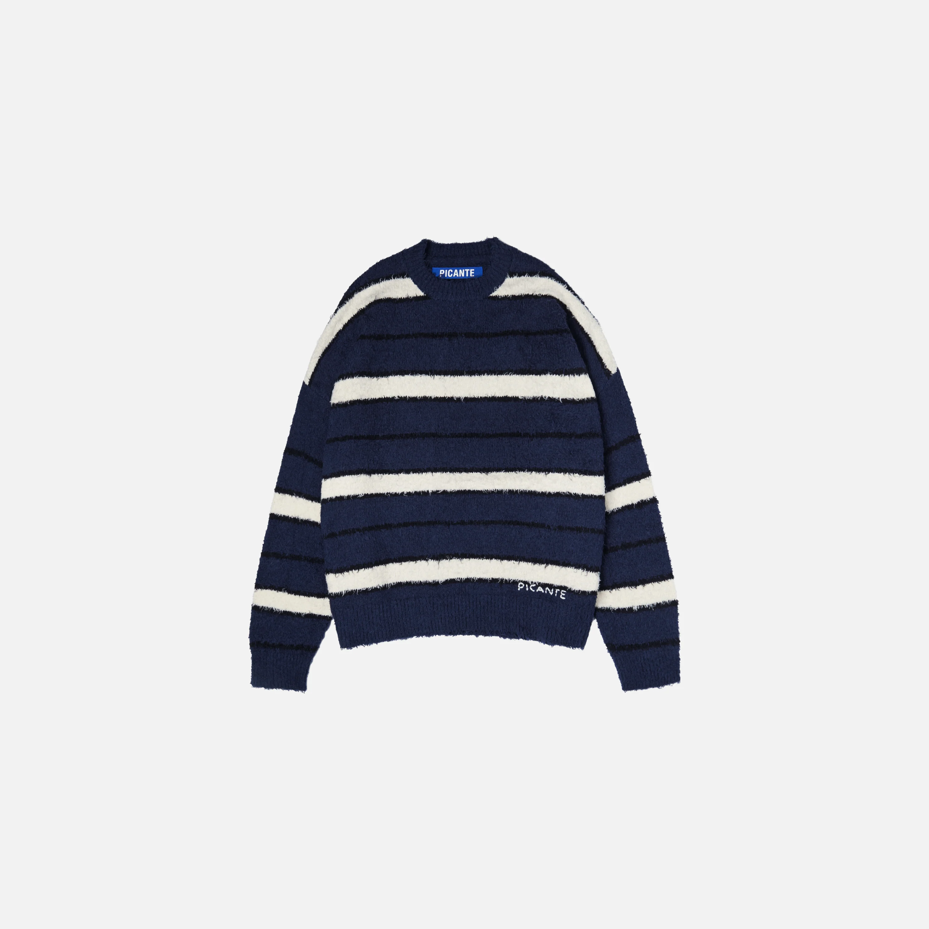 Shaggy Stripe Knit Sweater