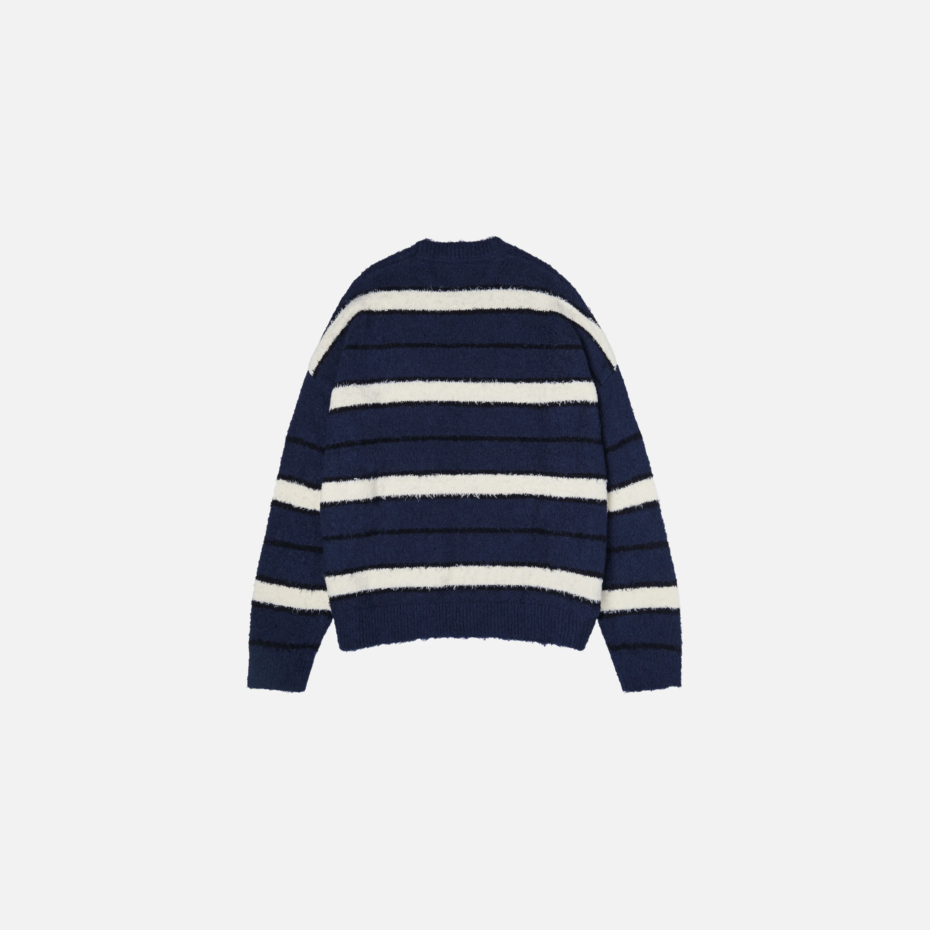 Shaggy Stripe Knit Sweater - Image 2